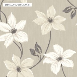 Papel de Parede Autoadesivo Floral Glamour