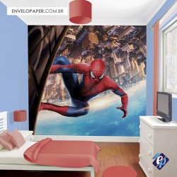 Painel Fotográfico Adesivo Infantil - Homem aranha 01 301x290cm