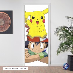 Adesivo para Porta - Pokemon 01