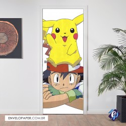 Adesivo para Porta - Pokemon 01