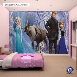 Painel Fotográfico Adesivo Infantil - Frozen01 401x290cm