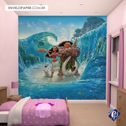 Painel Fotográfico Adesivo Infantil - Moana01 301x290cm