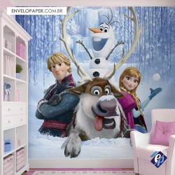 Painel Fotográfico Adesivo Infantil - Frozen01 301x290cm