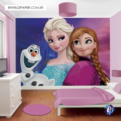 Painel Fotográfico Adesivo Infantil - Frozen02 401x290cm