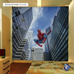 Painel Fotográfico Adesivo Infantil - Homem aranha 04 301x290cm