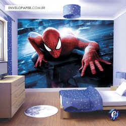 Painel Fotográfico Adesivo Infantil - Homem Aranha 03 401x290cm