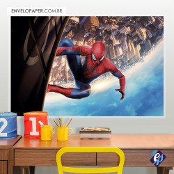 Painel Fotográfico Adesivo Infantil - Homem Aranha 01 150x100cm