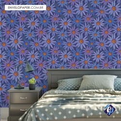 Papel de Parede Autoadesivo Floral Amélia