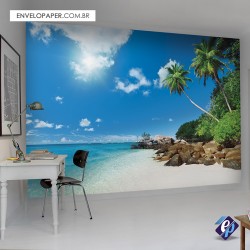 Painel Fotográfico Adesivo - Praia 02 401x290cm