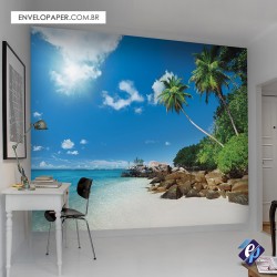 Painel Fotográfico Adesivo - Praia 02 301x290cm