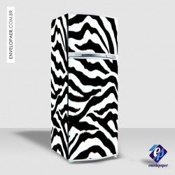 Adesivos para Envelopamento de Geladeira - Pele de Zebra