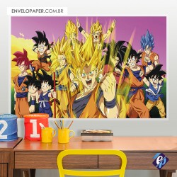 Painel Fotográfico Adesivo Infantil - Dragon ball 02 150x100cm