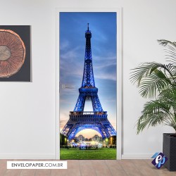 Adesivo para Porta - Paris - Torre Eiffel 01