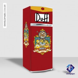 Adesivos para Envelopamento de Geladeira - Duff 01