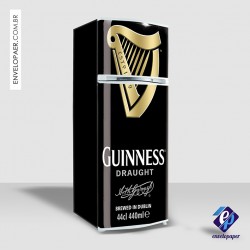 Adesivos para Envelopamento de Geladeira - Guinness Draught 02