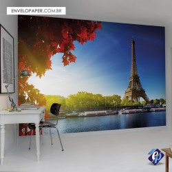 Painel Fotográfico Adesivo - Paris Torre Eiffel 401x290cm