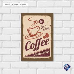 Placa Decorativa - coffee