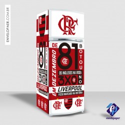 Adesivos para Envelopamento de Geladeira - Flamengo 81
