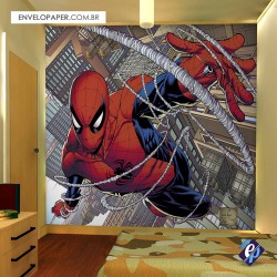 Painel Fotográfico Adesivo Infantil - Homem aranha 02 301x290cm