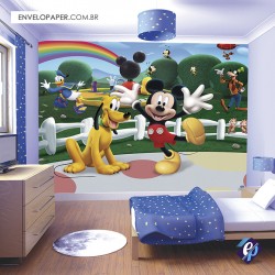 Painel Fotográfico Adesivo Infantil - Mickey 401x290cm